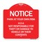 Signmission Park at Your Own Risk H.O.A. Not Responsible for Theft or Damage to Vehicles o, A-DES-RW-1818-23536 A-DES-RW-1818-23536 - alternate 1